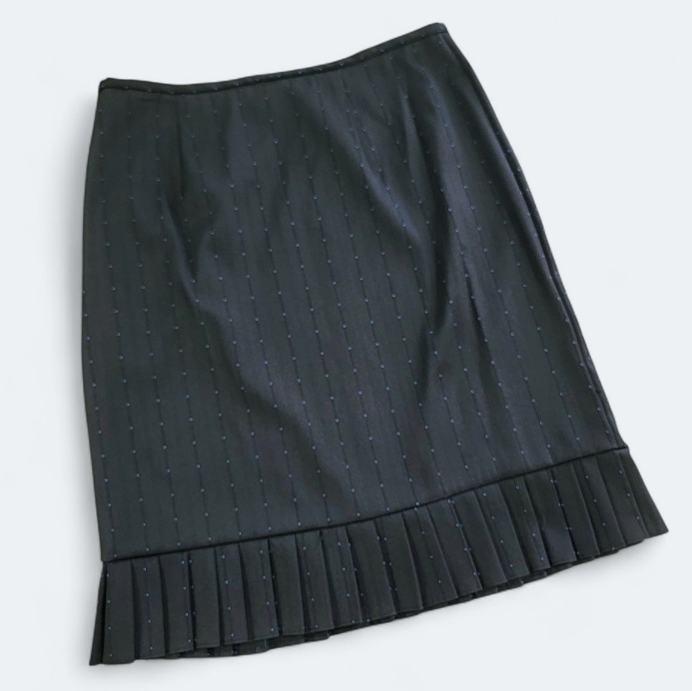 K.C. Spencer New York Vintage Black Pleated Skirt Size 12